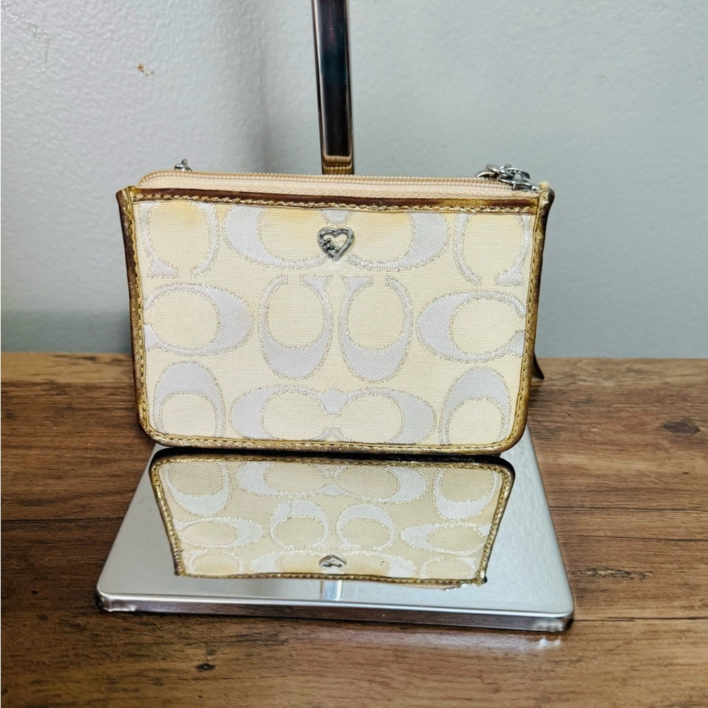 Vintage Coach signature credit card holder